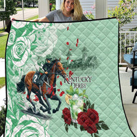 Kentucky Horse Racing Quilt Churchill Downs Derby Mint Julep Cocktail