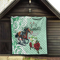 Kentucky Horse Racing Quilt Churchill Downs Derby Mint Julep Cocktail