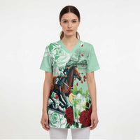 Kentucky Horse Racing Scrub Top Churchill Downs Derby Mint Julep Cocktail - Wonder Print Shop