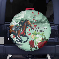 Kentucky Horse Racing Spare Tire Cover Churchill Downs Derby Mint Julep Cocktail
