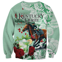 Kentucky Horse Racing Sweatshirt Churchill Downs Derby Mint Julep Cocktail