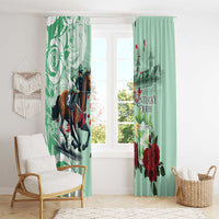 Kentucky Horse Racing Window Curtain Churchill Downs Derby Mint Julep Cocktail