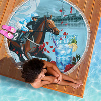 Kentucky Horse Racing Beach Blanket Churchill Downs Derby Blueberry Mint Julep Cocktail