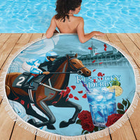 Kentucky Horse Racing Beach Blanket Churchill Downs Derby Blueberry Mint Julep Cocktail
