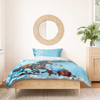 Kentucky Horse Racing Bedding Set Churchill Downs Derby Blueberry Mint Julep Cocktail