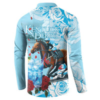 Kentucky Horse Racing Button Sweatshirt Churchill Downs Derby Blueberry Mint Julep Cocktail