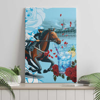 Kentucky Horse Racing Canvas Wall Art Churchill Downs Derby Blueberry Mint Julep Cocktail