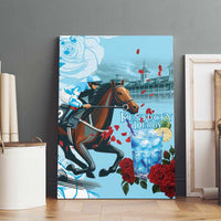Kentucky Horse Racing Canvas Wall Art Churchill Downs Derby Blueberry Mint Julep Cocktail