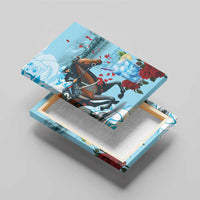 Kentucky Horse Racing Canvas Wall Art Churchill Downs Derby Blueberry Mint Julep Cocktail