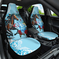 Kentucky Horse Racing Car Seat Cover Churchill Downs Derby Blueberry Mint Julep Cocktail