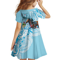 Kentucky Horse Racing Family Matching Off Shoulder Short Dress and Hawaiian Shirt Churchill Downs Derby Blueberry Mint Julep Cocktail