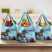 Kentucky Horse Racing Grocery Bag Churchill Downs Derby Blueberry Mint Julep Cocktail