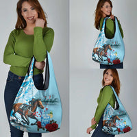 Kentucky Horse Racing Grocery Bag Churchill Downs Derby Blueberry Mint Julep Cocktail