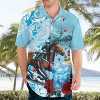 Kentucky Horse Racing Hawaiian Shirt Churchill Downs Derby Blueberry Mint Julep Cocktail