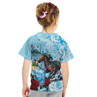 Kentucky Horse Racing Kid T Shirt Churchill Downs Derby Blueberry Mint Julep Cocktail