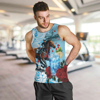 Kentucky Horse Racing Men Tank Top Churchill Downs Derby Blueberry Mint Julep Cocktail