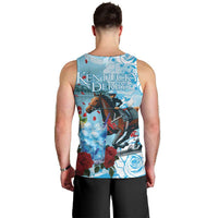 Kentucky Horse Racing Men Tank Top Churchill Downs Derby Blueberry Mint Julep Cocktail