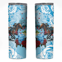 Kentucky Horse Racing Skinny Tumbler Churchill Downs Derby Blueberry Mint Julep Cocktail