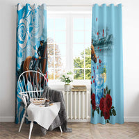 Kentucky Horse Racing Window Curtain Churchill Downs Derby Blueberry Mint Julep Cocktail