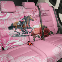 Kentucky Horse Racing Back Car Seat Cover Churchill Downs Derby Strawberry Mint Julep Cocktail