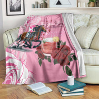 Kentucky Horse Racing Blanket Churchill Downs Derby Strawberry Mint Julep Cocktail