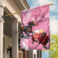 Kentucky Horse Racing Garden Flag Churchill Downs Derby Strawberry Mint Julep Cocktail