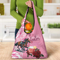 Kentucky Horse Racing Grocery Bag Churchill Downs Derby Strawberry Mint Julep Cocktail