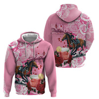 Kentucky Horse Racing Hoodie Churchill Downs Derby Strawberry Mint Julep Cocktail