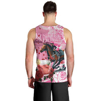 Kentucky Horse Racing Men Tank Top Churchill Downs Derby Strawberry Mint Julep Cocktail