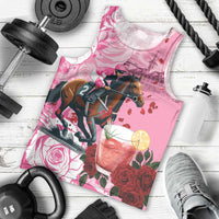 Kentucky Horse Racing Men Tank Top Churchill Downs Derby Strawberry Mint Julep Cocktail