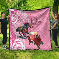 Kentucky Horse Racing Quilt Churchill Downs Derby Strawberry Mint Julep Cocktail