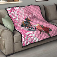 Kentucky Horse Racing Quilt Churchill Downs Derby Strawberry Mint Julep Cocktail