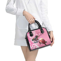 Kentucky Horse Racing Shoulder Handbag Churchill Downs Derby Strawberry Mint Julep Cocktail