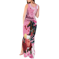 Kentucky Horse Racing Tank Maxi Dress Churchill Downs Derby Strawberry Mint Julep Cocktail
