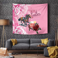 Kentucky Horse Racing Tapestry Churchill Downs Derby Strawberry Mint Julep Cocktail