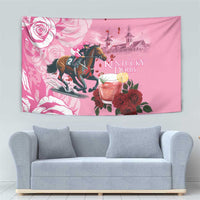 Kentucky Horse Racing Tapestry Churchill Downs Derby Strawberry Mint Julep Cocktail