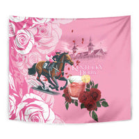Kentucky Horse Racing Tapestry Churchill Downs Derby Strawberry Mint Julep Cocktail