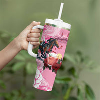 Kentucky Horse Racing Tumbler With Handle Churchill Downs Derby Strawberry Mint Julep Cocktail