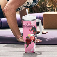 Kentucky Horse Racing Tumbler With Handle Churchill Downs Derby Strawberry Mint Julep Cocktail