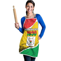 Burkina Faso Independence Day Apron Coat Of Arms - Grunge Style - Wonder Print Shop