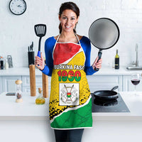 Burkina Faso Independence Day Apron Coat Of Arms - Grunge Style - Wonder Print Shop