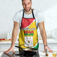 Burkina Faso Independence Day Apron Coat Of Arms - Grunge Style - Wonder Print Shop
