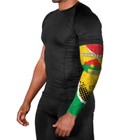 Personalized Burkina Faso Independence Day Arm Sleeves Coat Of Arms - Grunge Style - Wonder Print Shop