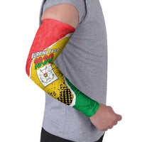 Personalized Burkina Faso Independence Day Arm Sleeves Coat Of Arms - Grunge Style - Wonder Print Shop
