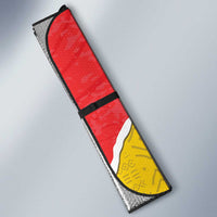 Burkina Faso Independence Day Auto Sun Shade Coat Of Arms - Grunge Style - Wonder Print Shop