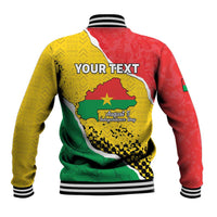 Personalized Burkina Faso Independence Day Baseball Jacket Coat Of Arms - Grunge Style - Wonder Print Shop