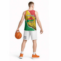 Personalized Burkina Faso Independence Day Basketball Jersey Coat Of Arms - Grunge Style - Wonder Print Shop