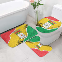Burkina Faso Independence Day Bathroom Set Coat Of Arms - Grunge Style - Wonder Print Shop