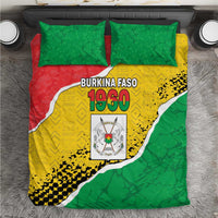 Burkina Faso Independence Day Bedding Set Coat Of Arms - Grunge Style - Wonder Print Shop