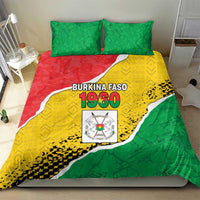 Burkina Faso Independence Day Bedding Set Coat Of Arms - Grunge Style - Wonder Print Shop